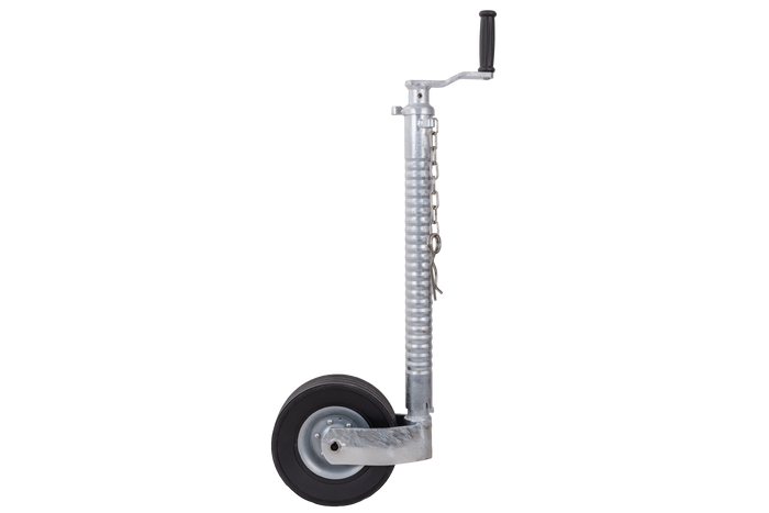 KNOTT TK48 stödhjul, korrugerat rör, 300 kg, 48 mm, 700-940 mm