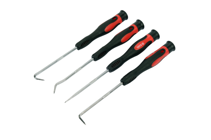 Kroksats med handtag 4 st YATO YT-0843