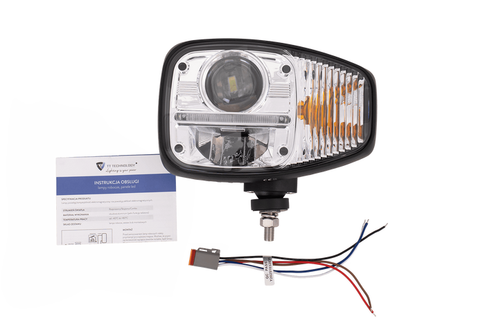TT Technology TT.16611-L+TT.16611-P LED-strålkastare 3 funktioner 23xLED 2350lm vänster+höger för JCB/Cat/Manitou/Volvo/Terex