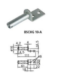 Sidogångjärn med handtag WINTERHOFF BSCH 10-17-170+BSCHG 10-17-A komplett släpvagnsmontering