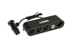 Cigarettändaruttagssplitter LAMP Multiuttag 4x 12/24V + 2x USB