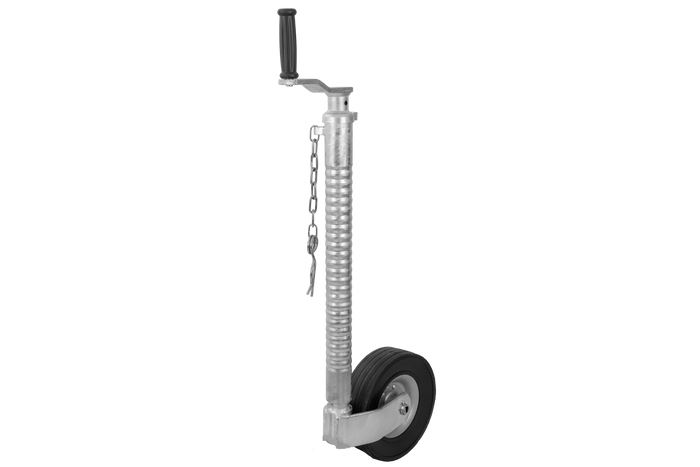 KNOTT TK48 stödhjul, korrugerat rör, 300 kg, 48 mm, 700-940 mm