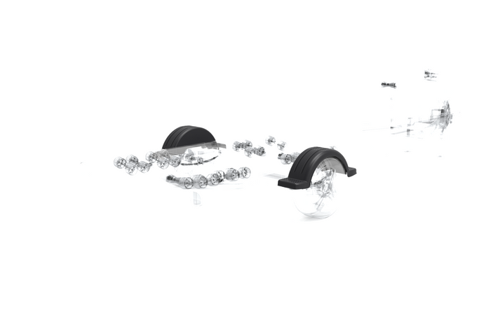Skärm för båttrailer 13" DOMAR D20422 hjulhus 950/240mm