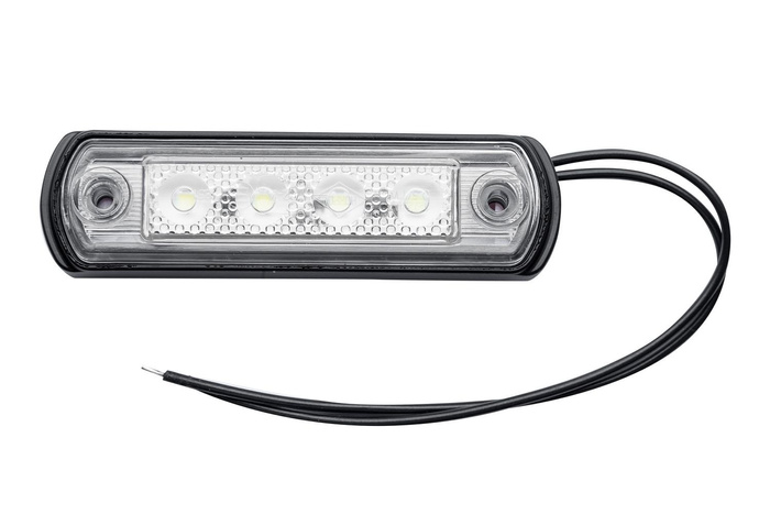 LED-avståndslampa med gummifot Horpol vit