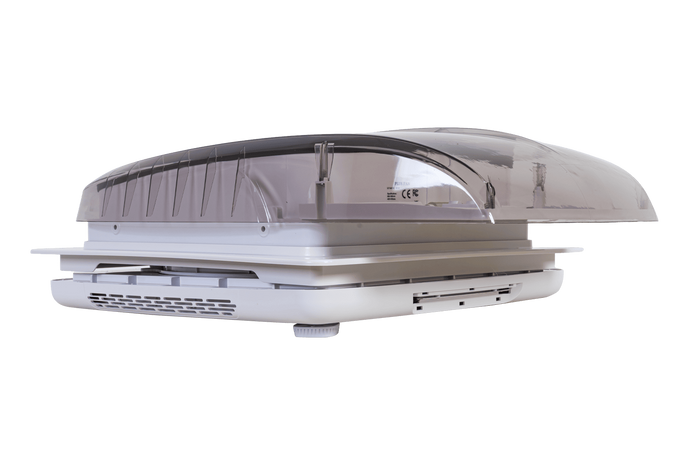 Automatisk takfläkt PUNDMANN PLUS FLÄKT för husbil med belysning, rullgardin 400×400 mm