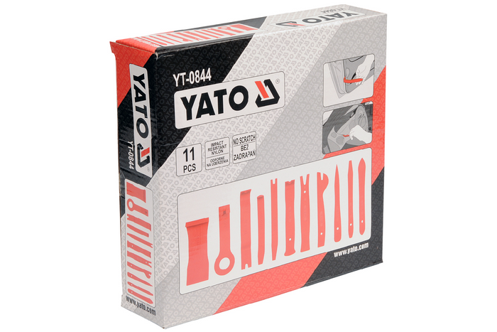 Set med klädselborttagare YATO YT-0844 11 delar.