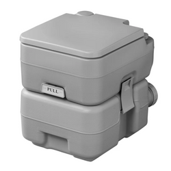 ProPlus 370415V01CR Bärbar campingtoalett grå 10L/20L