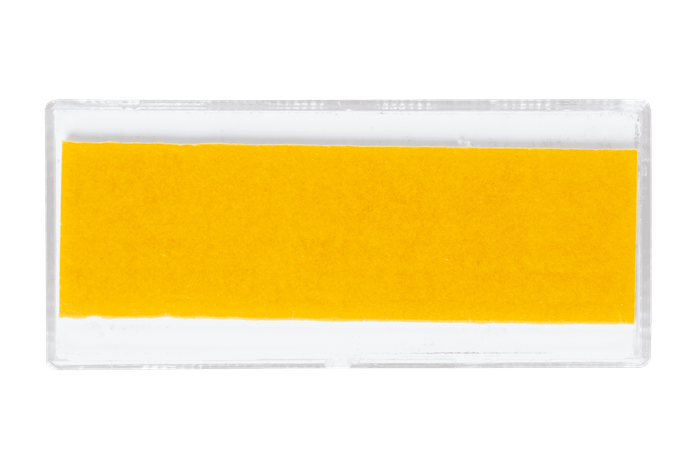Vit reflex 76x34 mm med självhäftande tejp