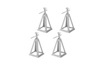 Set med fyra utdragbara stöd ProPlus 360803 stabilisator för 3600 kg släpvagn 430 mm