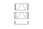 ProPlus bakre släpvagnsljusskyddsgaller bakljusskydd 270x132x68mm
