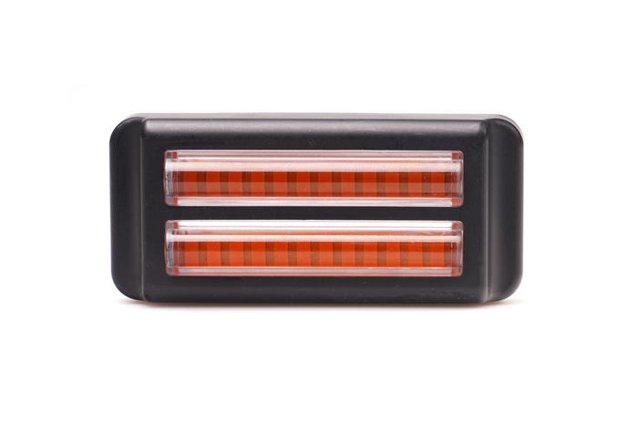 Varningslampa WAŚ 2469 W284 LED blinkande lampa orange MASTER/SLAVE