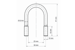 DROMET typ B oval klämma M10 23×41mm