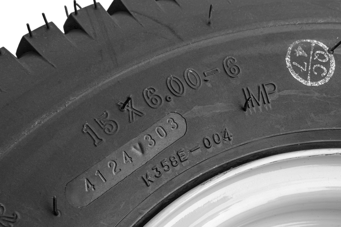 Hjul Däck KENDA 15x6.00-6 Fälg Starco 4.5Ax6H2 3x98